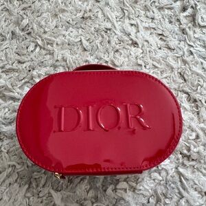 Dior Glossy Red Cosmetic Case
